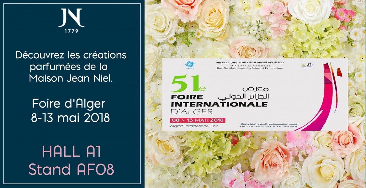 Venez nous retrouver ! Foire d’Alger, Palais des Expositions du 8 au 13 mai 2018